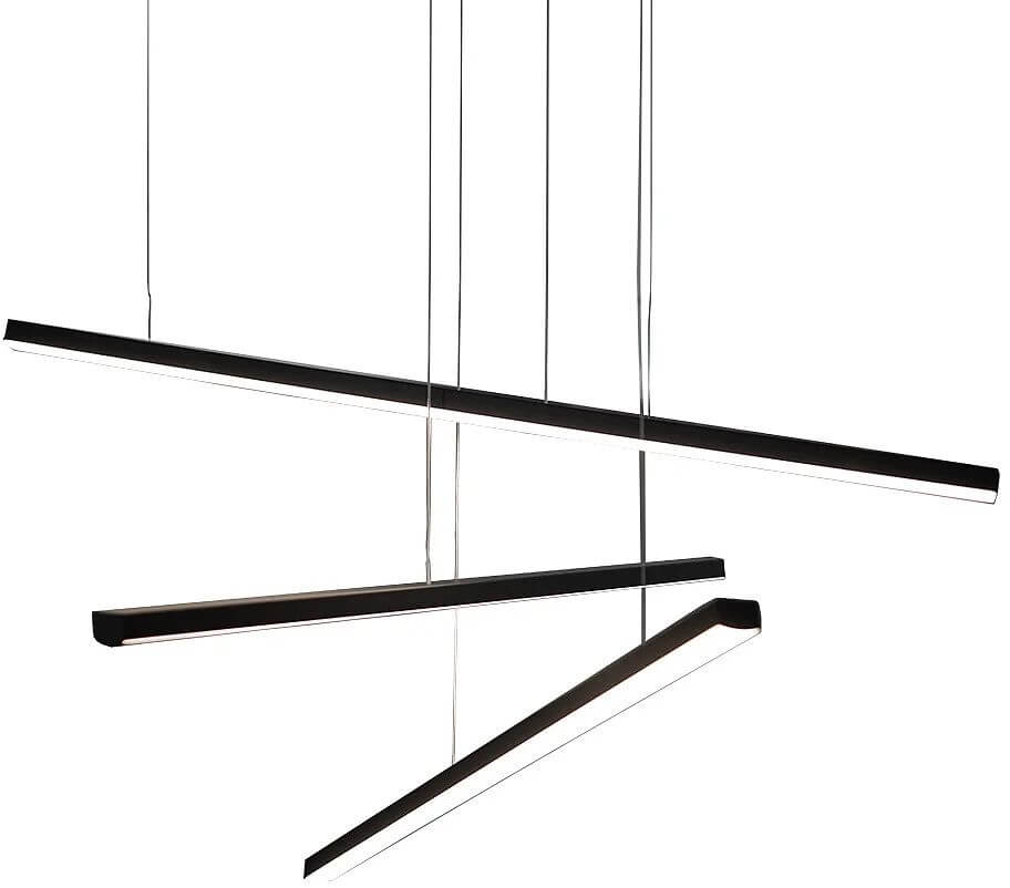 MaxLight Trio závesné svietidlo 3x12 W čierna P0311