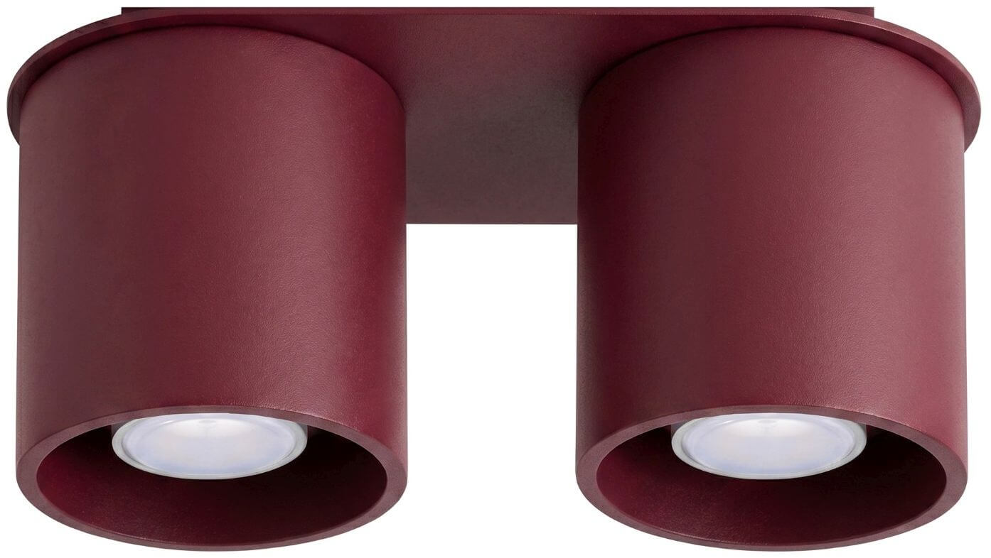 Sollux Lighting Orbis stropné svietidlo 2x10 W bordová SL.2097