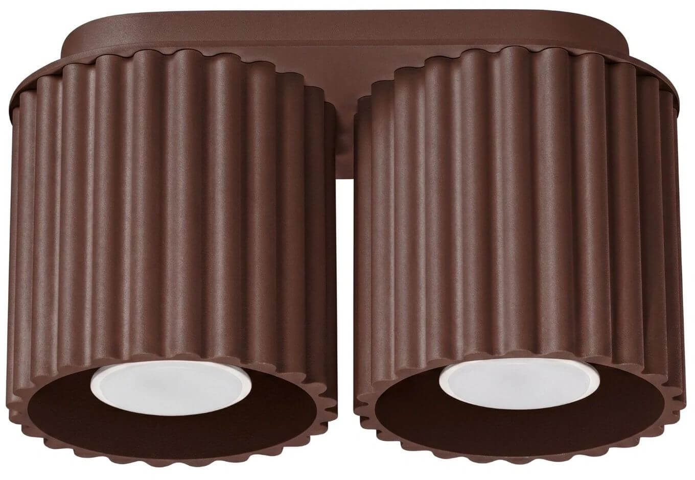 Sollux Lighting Aura stropné svietidlo 2x10 W hnedá SL.2424