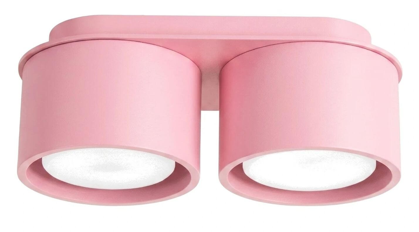 Sollux Lighting Modo stropné svietidlo 2x10 W ružová SL.2467