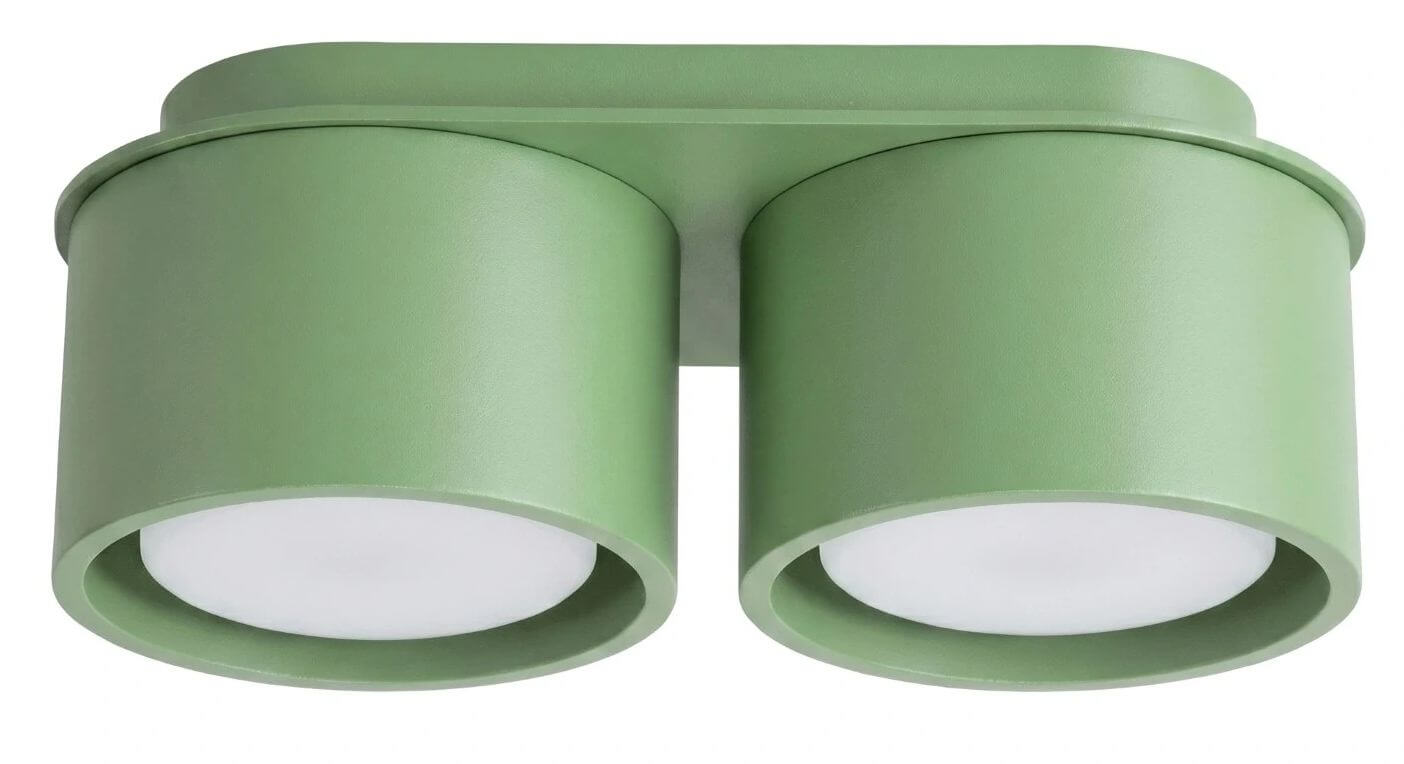 Sollux Lighting Modo stropné svietidlo 2x10 W zelená SL.2471