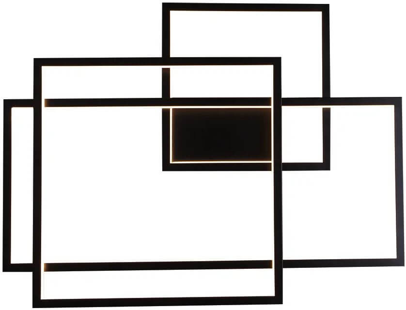 MaxLight Geometric nástenná lampa 1x45 W čierna W0233D