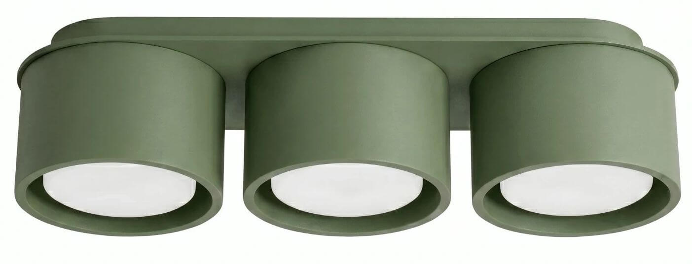 Sollux Lighting Modo stropné svietidlo 3x10 W zelená SL.2464