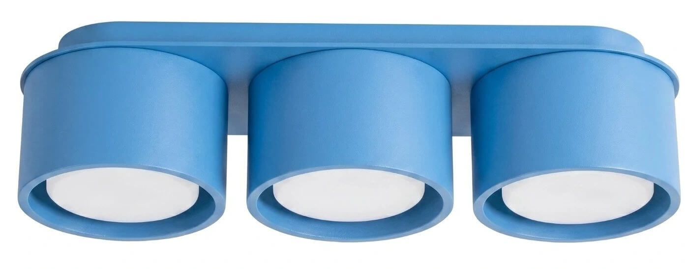 Sollux Lighting Modo stropné svietidlo 3x10 W modrá SL.2488