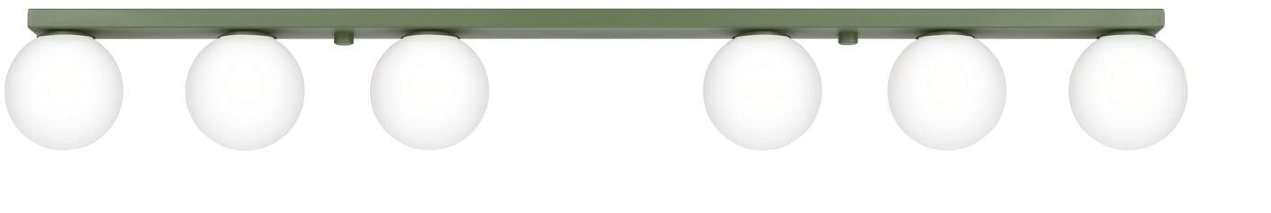 Sollux Lighting Yoli stropné svietidlo 6x8 W zelená SL.2266