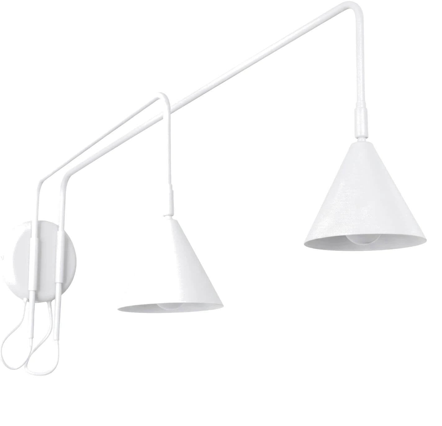 Sollux Lighting Nox nástenná lampa 2x10 W biela SL.2506