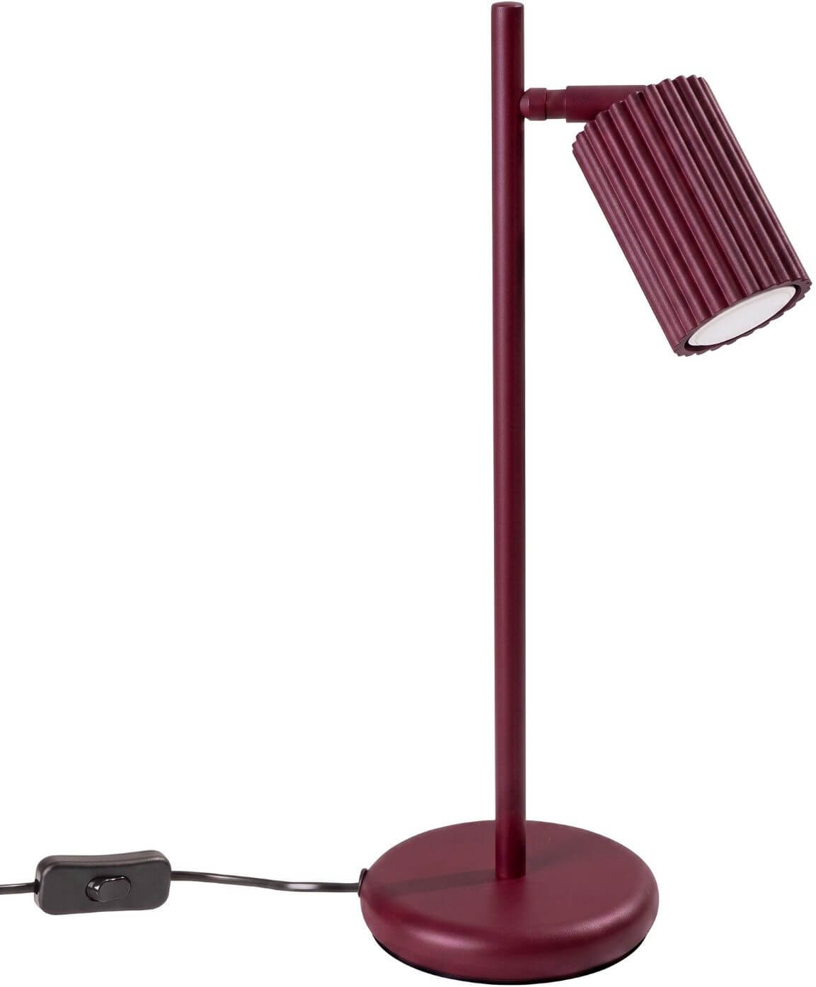 Sollux Lighting Karbon stolová lampa 1x10 W bordová SL.2305