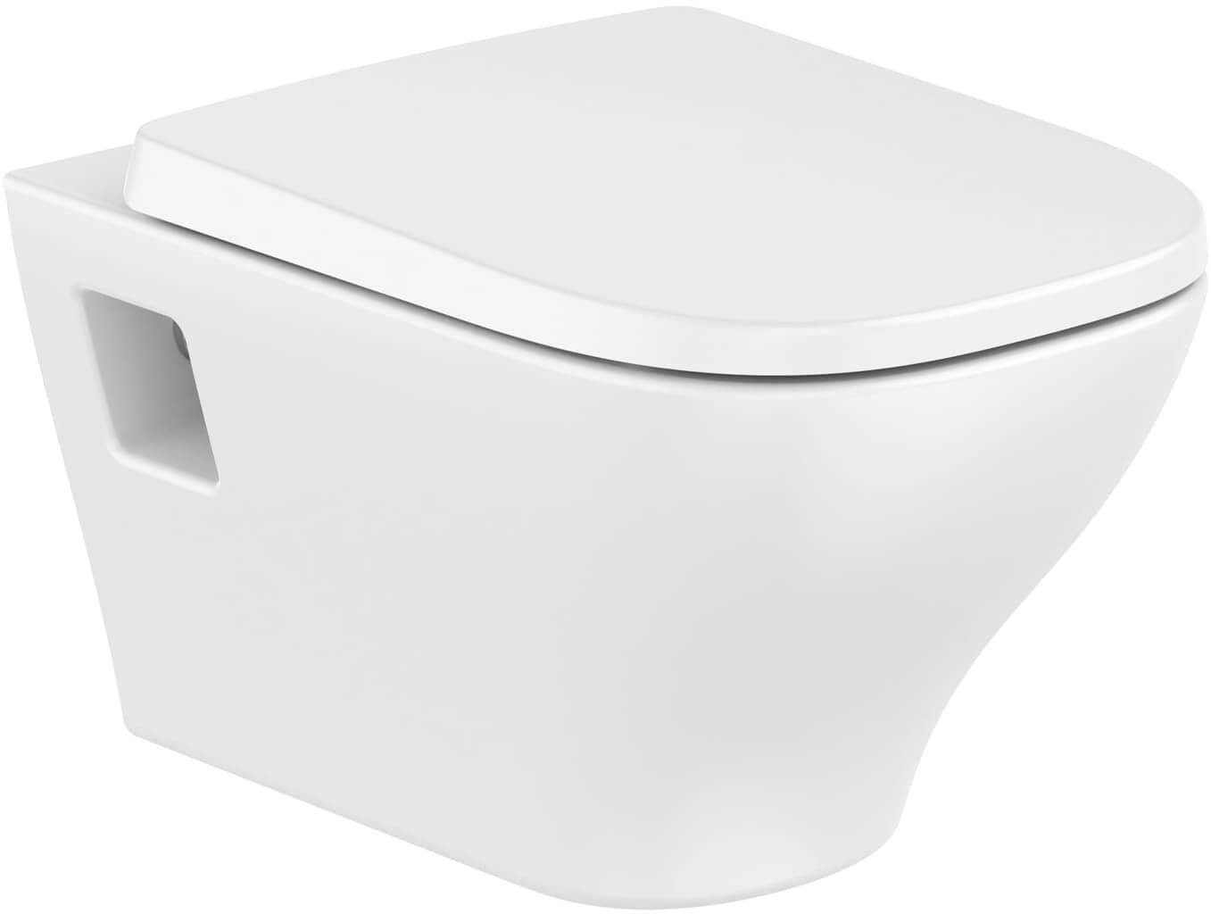 Súprava WC misa Roca Optica A346V14000, WC dosky Roca Optica A801F72002