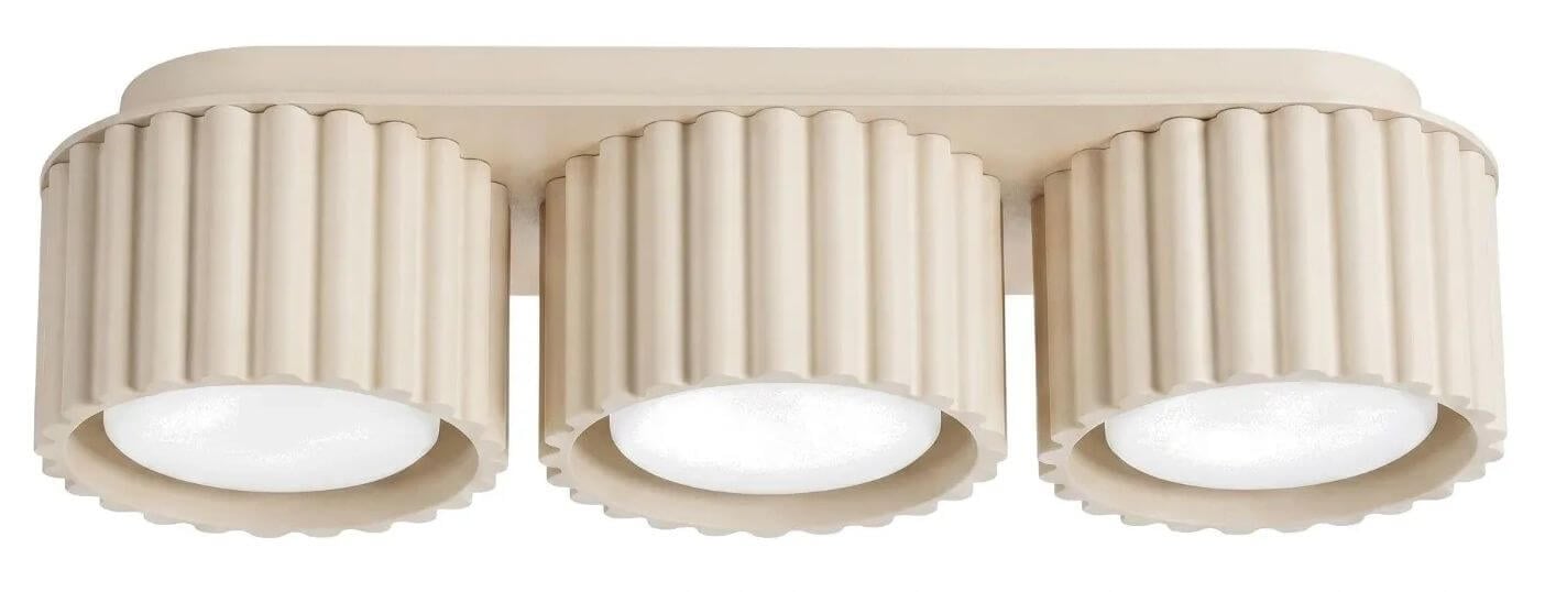Sollux Lighting Aura stropné svietidlo 3x10 W béžová SL.2630