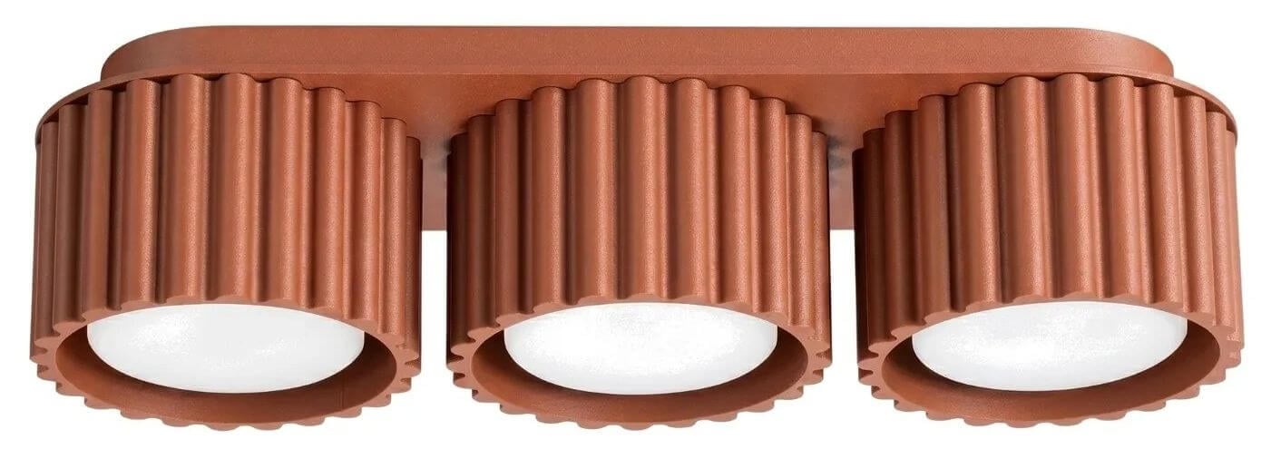 Sollux Lighting Aura stropné svietidlo 3x10 W červená SL.2632