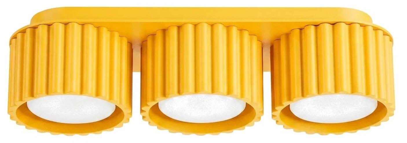Sollux Lighting Aura stropné svietidlo 3x10 W žltá SL.2640