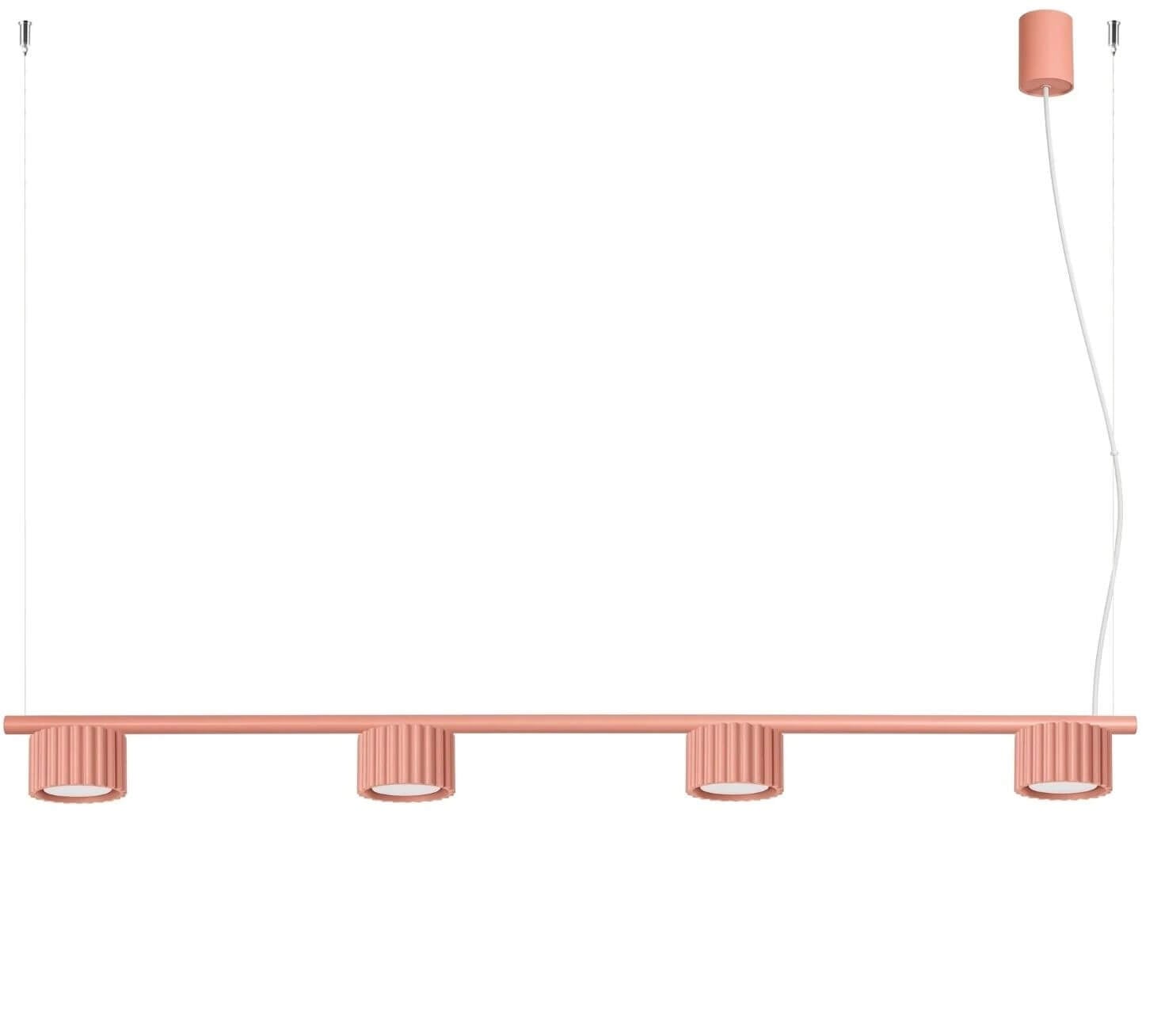Sollux Lighting Aura závesné svietidlo 4x10 W ružová SL.2704