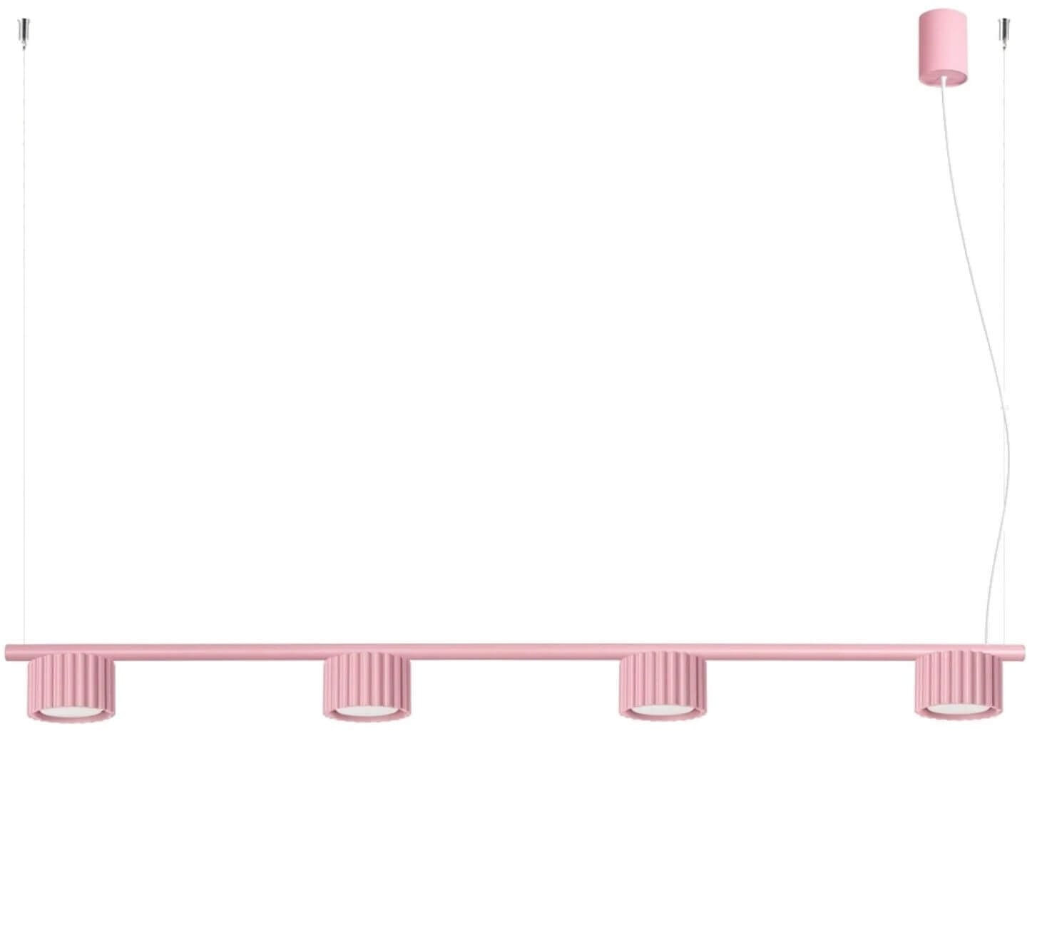 Sollux Lighting Aura závesné svietidlo 4x10 W ružová SL.2705