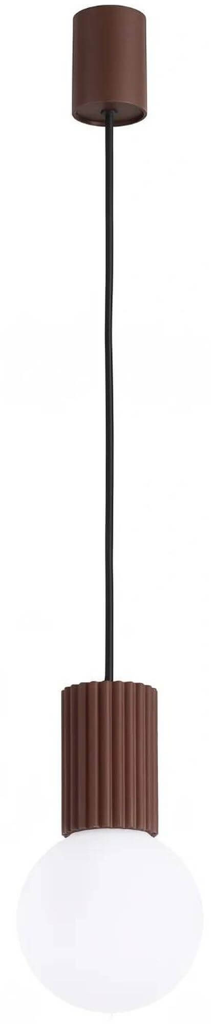 Sollux Lighting Halo závesné svietidlo 1x8 W biela-hnedá SL.2399