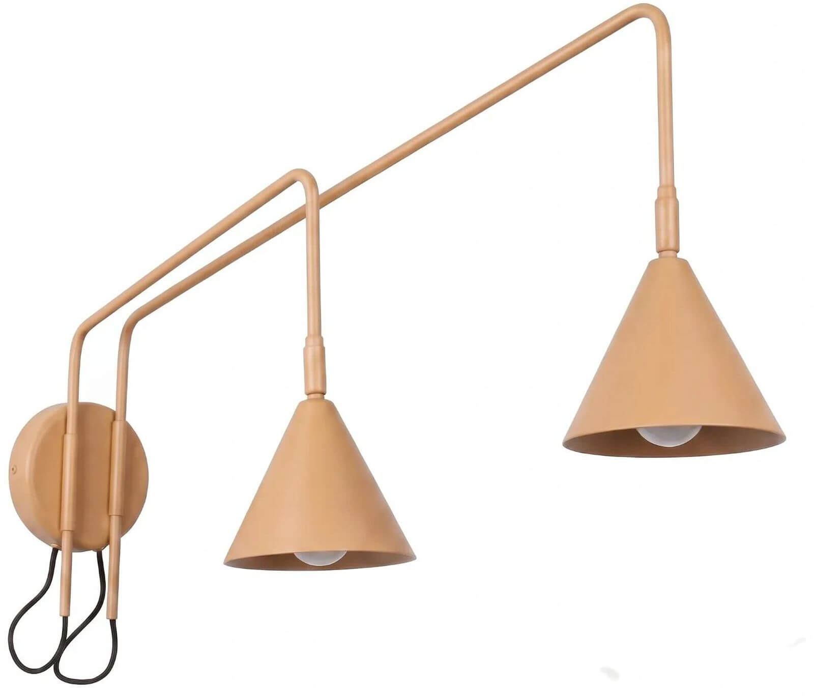 Sollux Lighting Nox nástenná lampa 2x10 W zlatá SL.2508