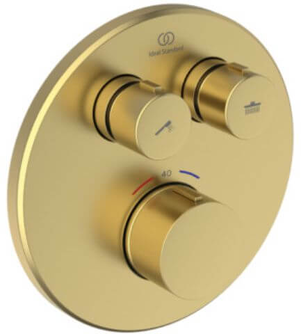 Ideal Standard Ceratherm Navigo sprchová batéria podomietková s termostatom zlatá A8579A2