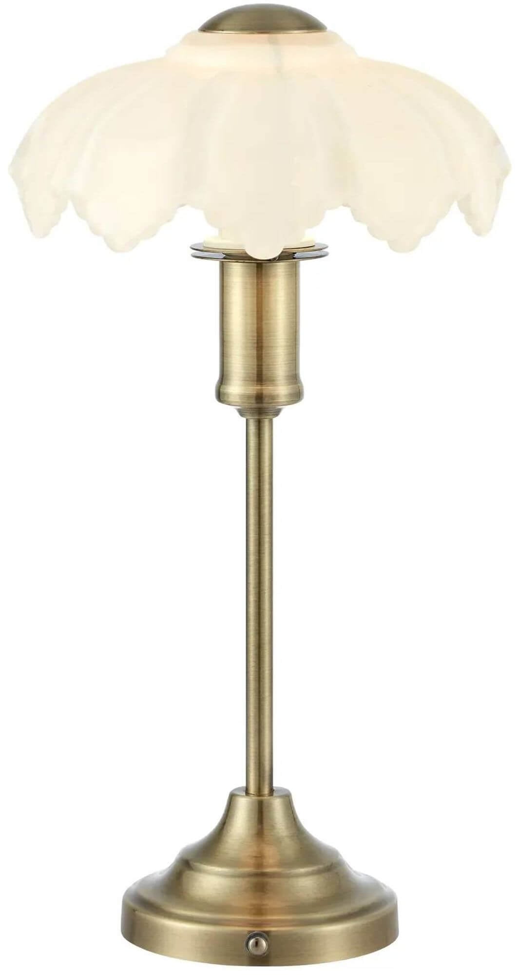 Markslöjd Kurage stolová lampa 1x2 W biela-mosadzná 109320