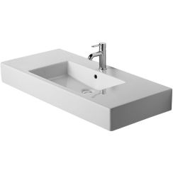 Duravit Vero umývadlo 105x49 cm obdĺžnik klasické umývadlo-umývadlo s doskou biela 0329100000