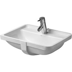 Duravit Starck 3 umývadlo 49x36.5 cm obdĺžnik podpultové umývadlo biela 0302490000