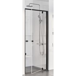 Ravak Pivot sprchové dvere 90 cm výklopné čierna matná/priehľadné sklo 03G70300Z1