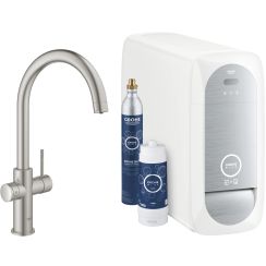 Grohe Blue kuchynská batéria s filtrom stojaca SuperSteel 31455DC1