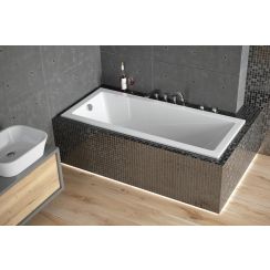 Besco Modern obdĺžniková vaňa slim 140x70 cm biela #WAM-140-SL