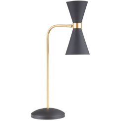 MaxLight Cornet stolová lampa 2x5 W čierna-zlatá T0039