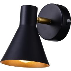 Candellux Less nástenná lampa 1x40 W čierna 21-70968