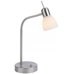 Leuchten Direkt Karo stolová lampa 1x40 W biela-oceľ 11955-55