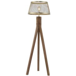 Leuchten Direkt Frederik stojaca lampa 1x60 W mosadzná 11424-60