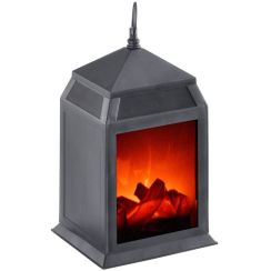 Leuchten Direkt Chimney stolová lampa 1x0.6 W čierna 86220-18