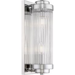 Zuma Line Sergio nástenná lampa 2x60 W chrómová-priehľadná W0528-02N-B5AC