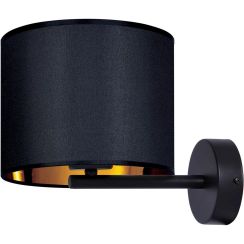 Kaja Auro nástenná lampa 1x40 W čierna K-4328
