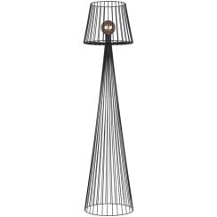 Kaja Soul Black stojaca lampa 1x60 W čierna K-4643