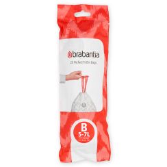 Brabantia PerfectFit vrecia na odpadky 5 l biela 311741