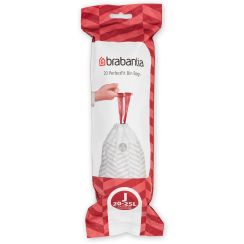 Brabantia PerfectFit vrecia na odpadky 25 l biela 115585