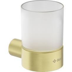 Deante Round pohár na zubné kefky biela-zlatá ADR_R911