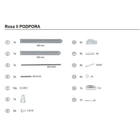 Súprava rohová vaňa Ravak Rosa 95 C571000000, vaňová zástena Ravak Rosa 7QLS0100Y1, 495121, GPX2240140