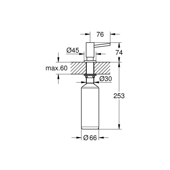 Súprava granitový drez Grohe K700 31654AP0, kuchynská batéria Grohe BauEdge 31367001, 40535000