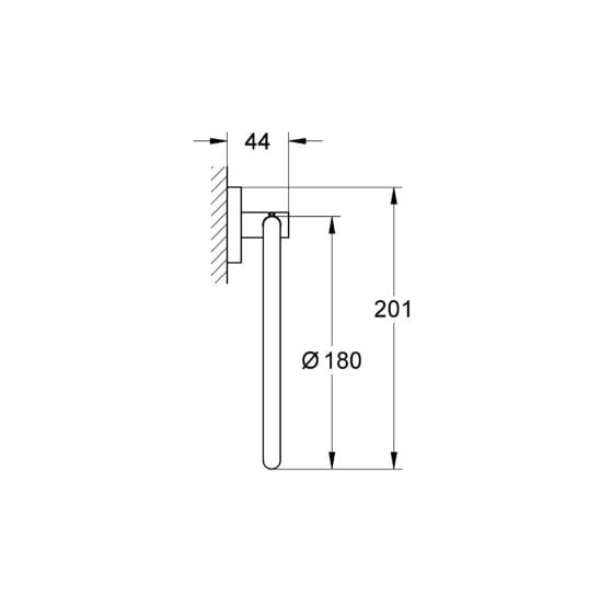 Súprava splachovacie tlačidlo Grohe Skate 38732000, toaletná kefa Grohe Essentials 40374001, 40367001, 40369001, 40365001, 40394001, 40364001