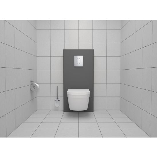 Súprava toaletná kefa Grohe Essentials 40374001, splachovacie tlačidlo Grohe Skate 38732000, 40689001, 40364001