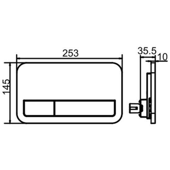 Súprava súprava Combi-Pack s doskou Villeroy & Boch Subway 2.0 5614R2R1, podomietková konštrukcia Villeroy & Boch ViConnect 92246100, 92249061