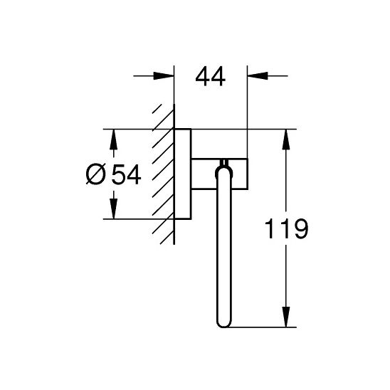 Súprava splachovacie tlačidlo Grohe Skate 38732DA0, toaletná kefa Grohe Essentials 40374DA1, 40689DA1, 40364DA1