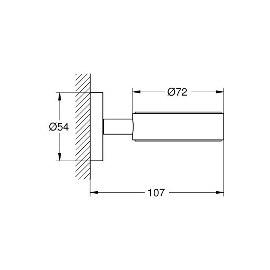 Súprava splachovacie tlačidlo Grohe Skate 38732A00, toaletná kefa Grohe Essentials 40374A01, 40367A01, 40369A01, 40365A01, 40394A01, 40364A01