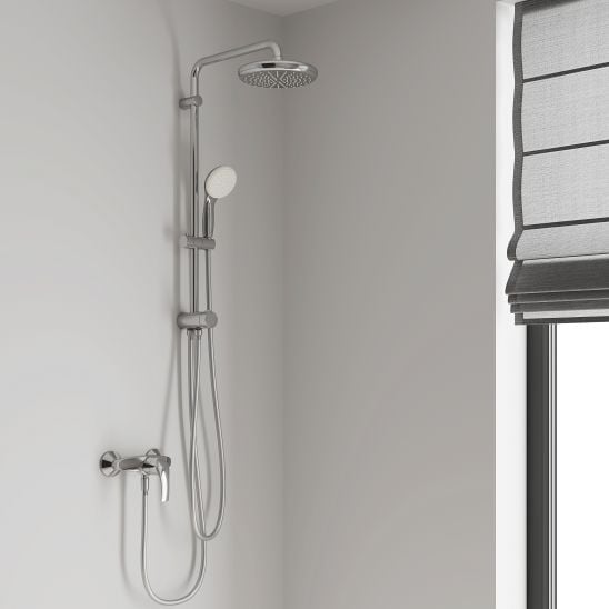 Súprava sprchová súprava Grohe New Tempesta 26381001, vaňová/sprchová batéria Grohe Eurosmart Cosmopolitan 32831000