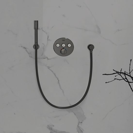 Súprava horná sprcha so sprchovacím ramenom Grohe Rainshower 26066AL0, vaňová/sprchová batéria Grohe Grohtherm SmartControl 29119AL0, 26574AL0, 27057AL0, 27074AL0, 28362A01