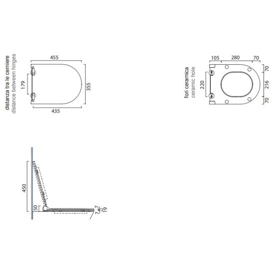 Set WC misa Catalano Sfera 1VSF54RNS, WC dosky Catalano 5SCSTPNS