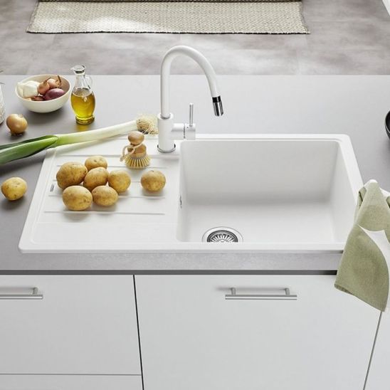 Súprava granitový drez Blanco Legra XL 6 S 523328, kuchynská batéria Oltens Lista 35202100