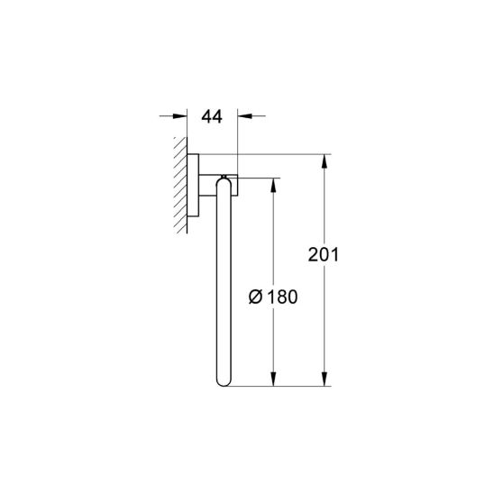 Súprava toaletná kefa Grohe Essentials 40374A01, držiak na toaletný papier Grohe Essentials 40367A01, 40369A01, 40365A01, 40394A01, 40364A01