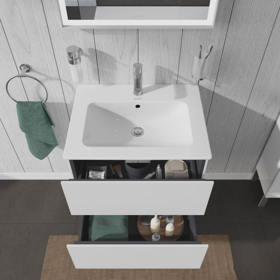 Súprava skrinka Duravit L-Cube LC624002222, umývadlo Duravit ME by Starck 2336630000
